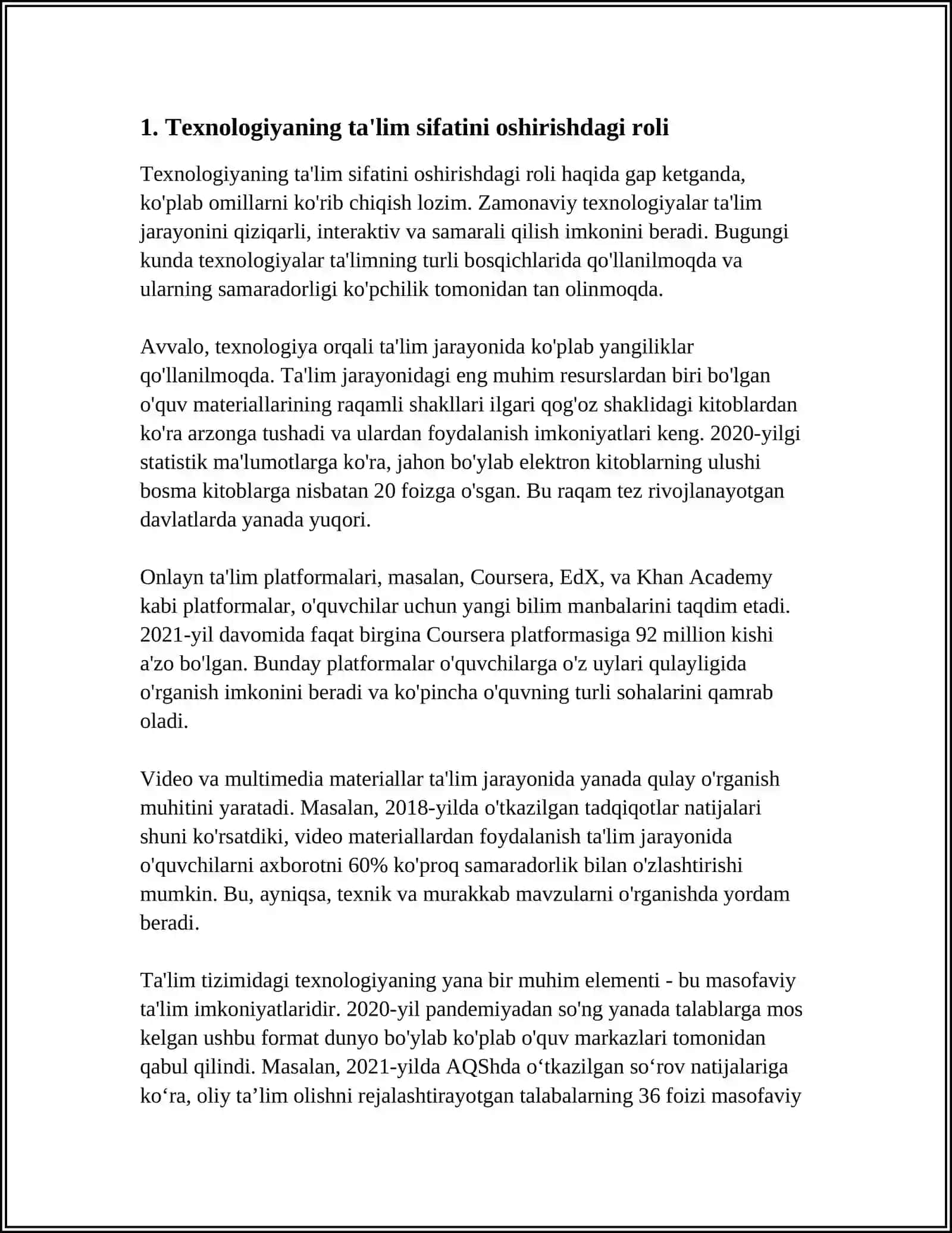 THE ROLE OF TECHNOLOGY IN EDUCATION 3