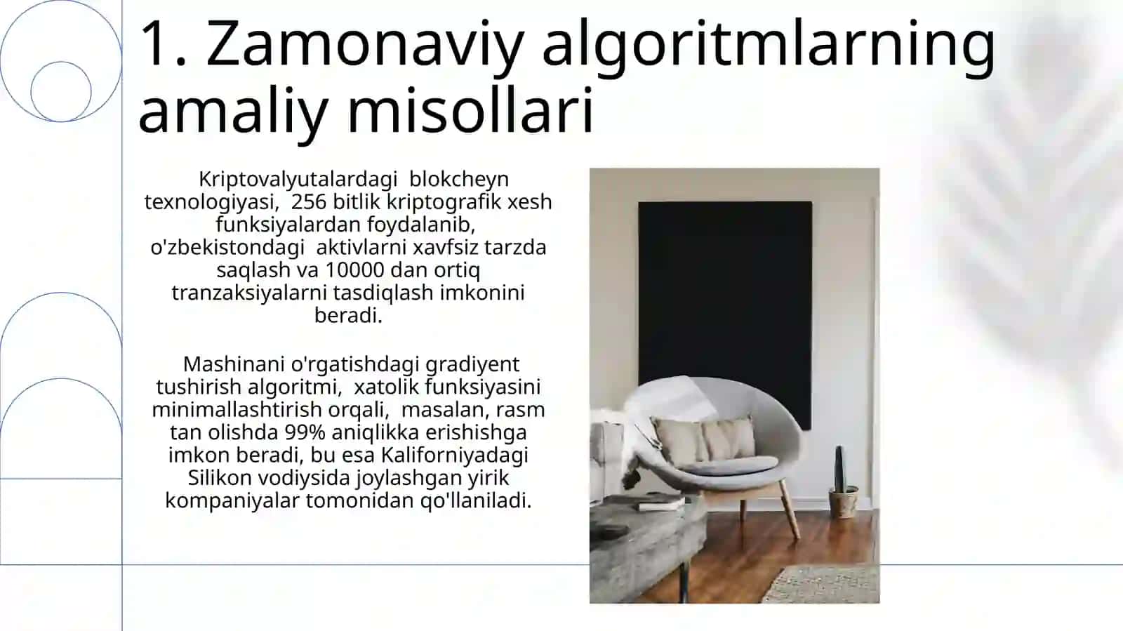 Zamonaviy algoritm va matematik misollar 3