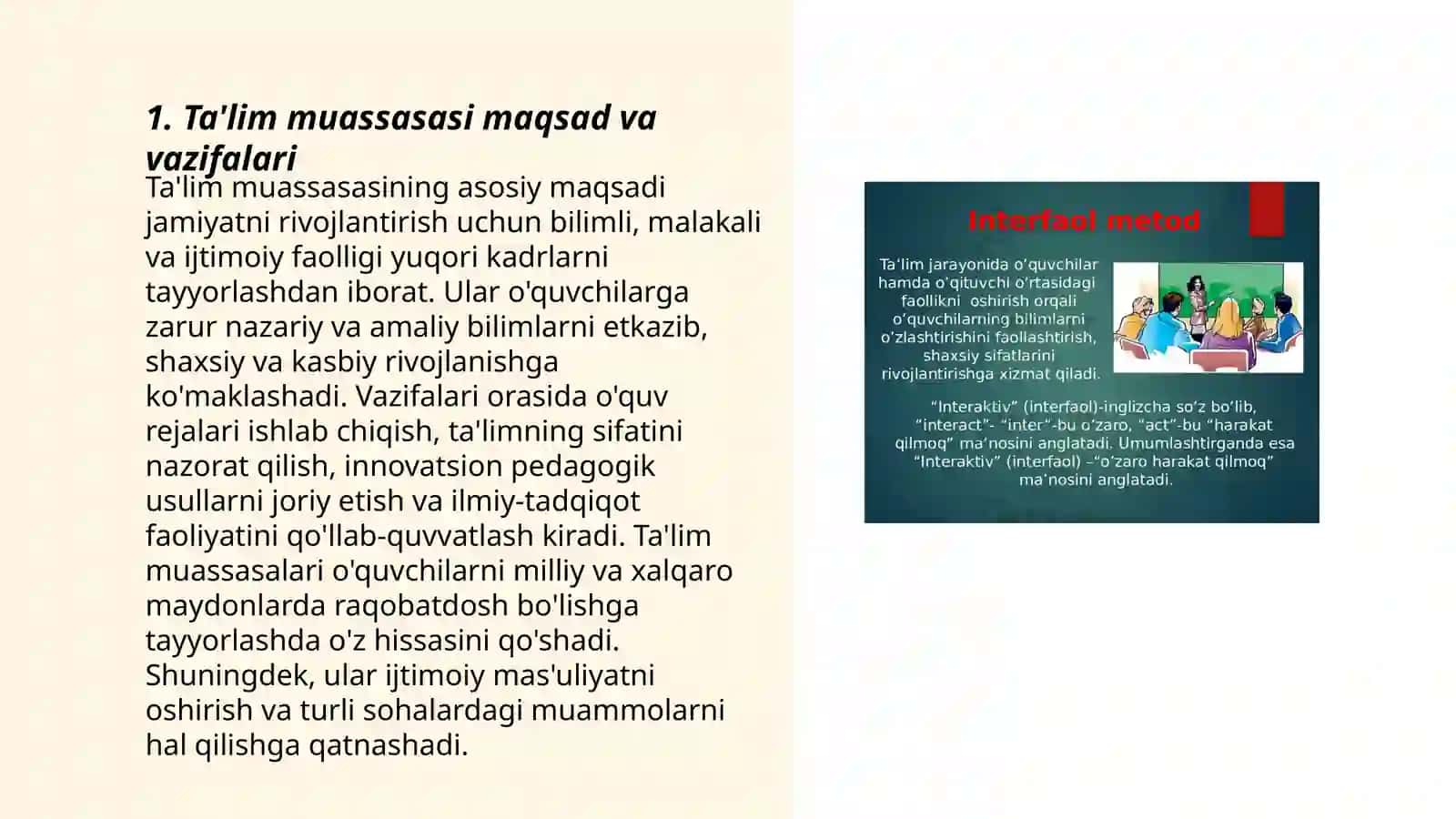 Ta'lim muassasasi maqsad va vazifalari 3