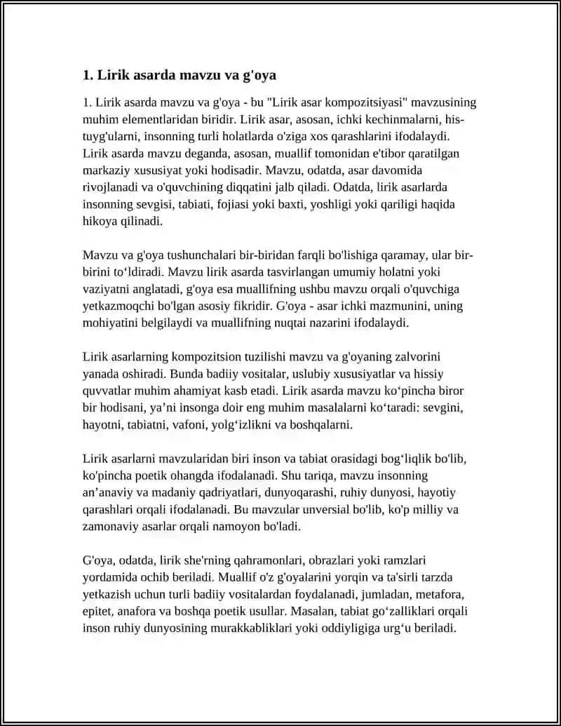 LIRIK ASAR KOMPOZITSIYASI 3