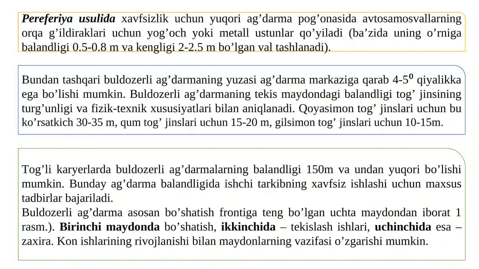 Buldozerli ag’darma hosil qilish 3