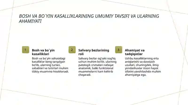Bosh va bo`yin kasalliklari 3