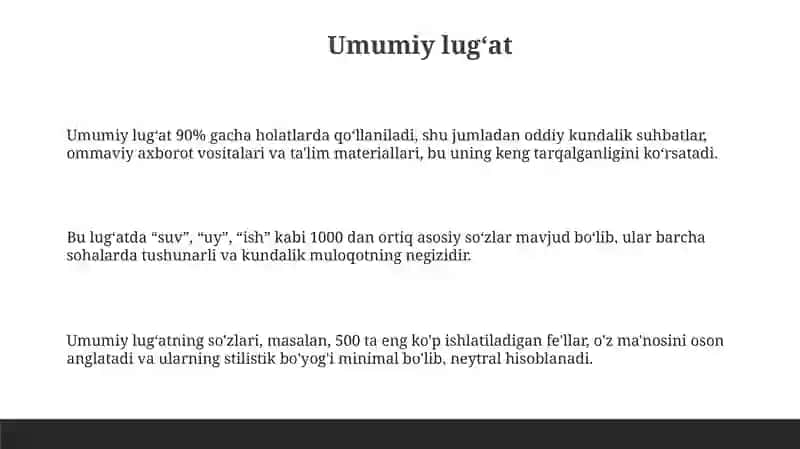 Umumiy lugʻat 3