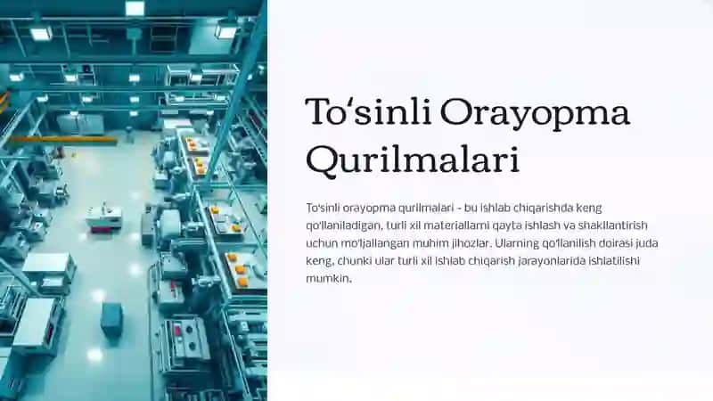 Toʻsinli Orayopma Qurilmalari 3