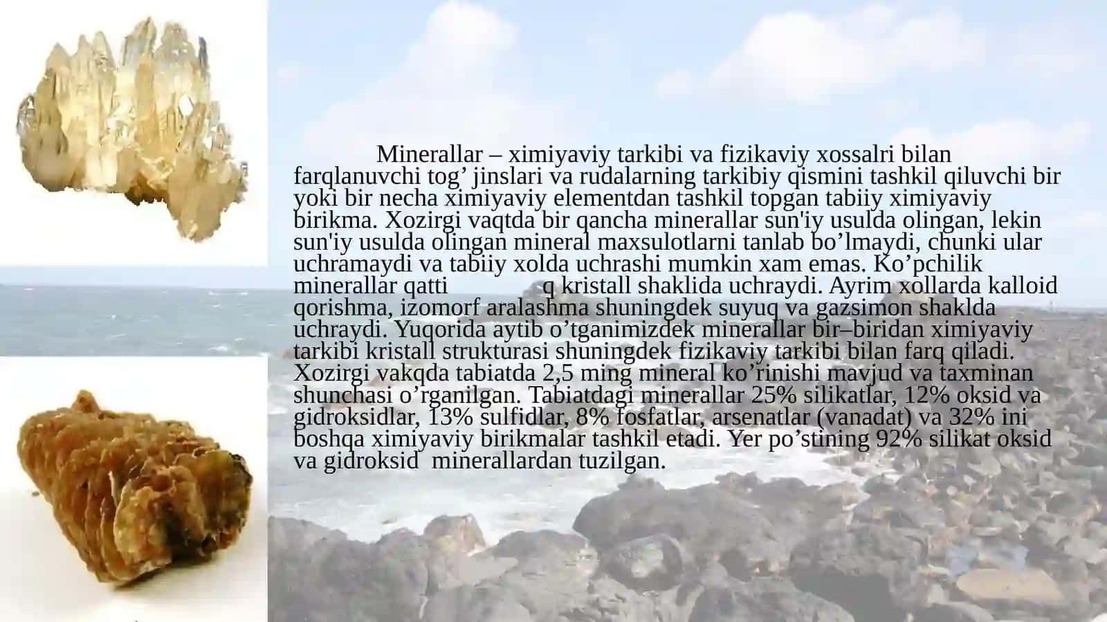 Minerallar haqida umumiy tushuncha 3
