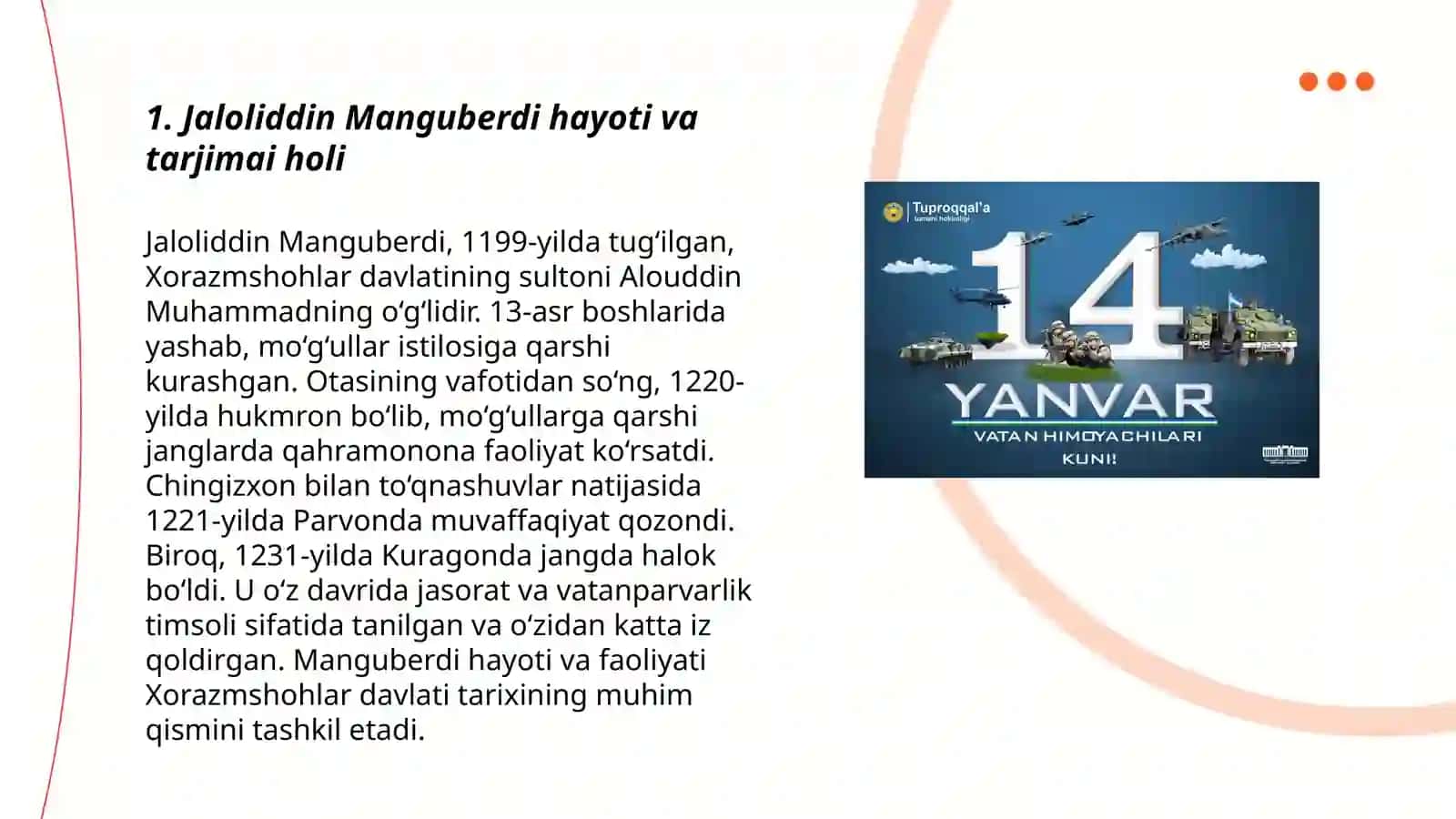 Jaloliddin Manguberdi vatan himoyachisi 3