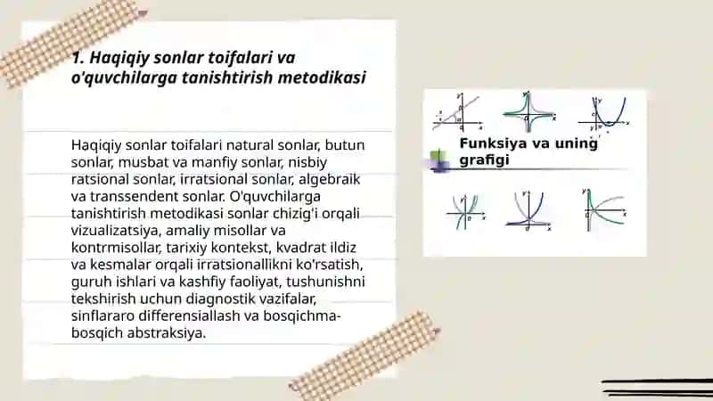 Haqiqiy sonlar ustida amallarni o'qitish metodikasi 3