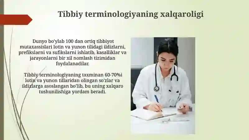 Tibbiy terminologiyaning xalqaroligi 3