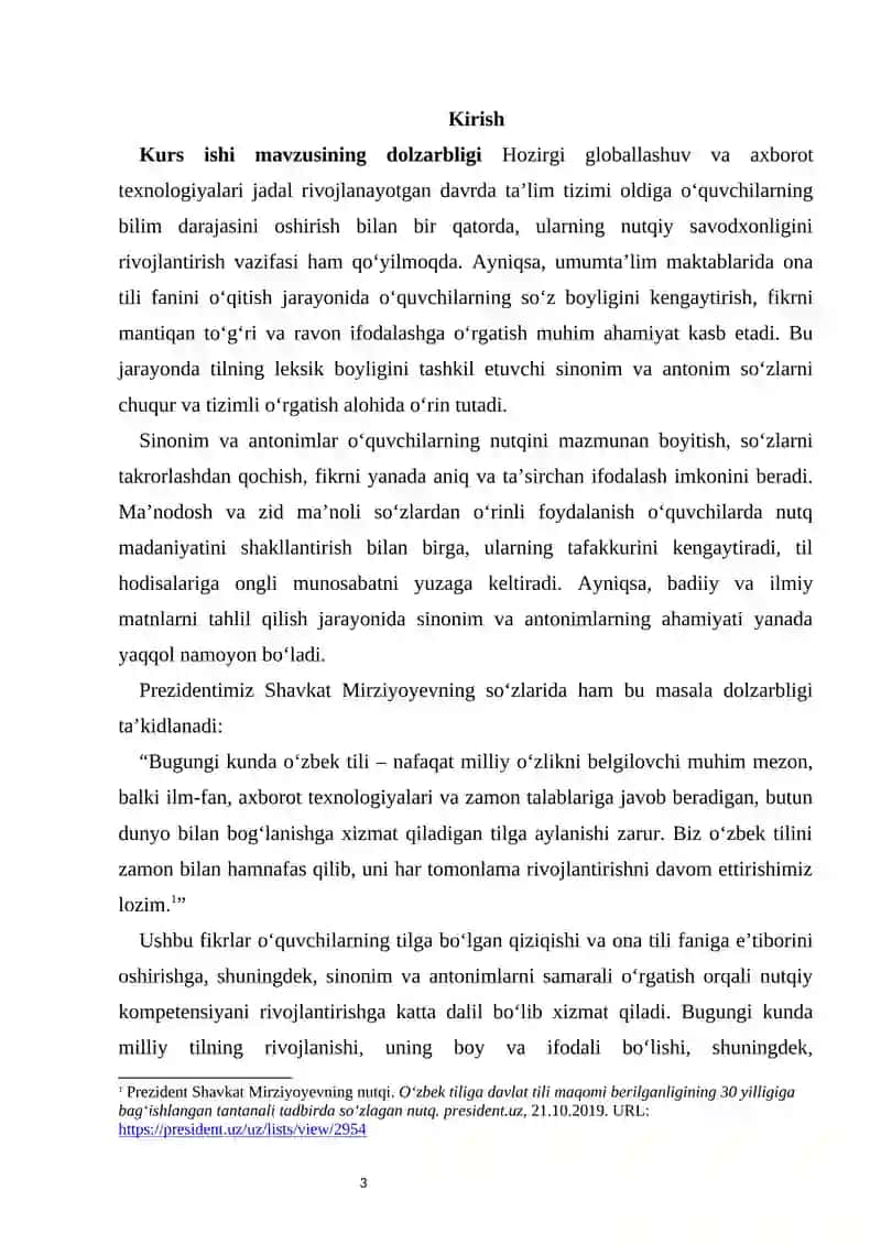 Ona tili darslarida sinonim va antonimlarni o'rgatish 3