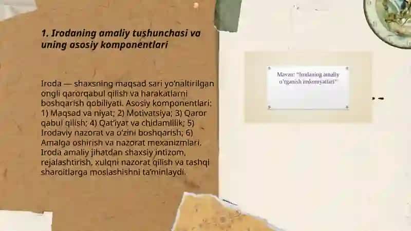 Irodaning amaliy oʻrganish imkoniyatlari 3