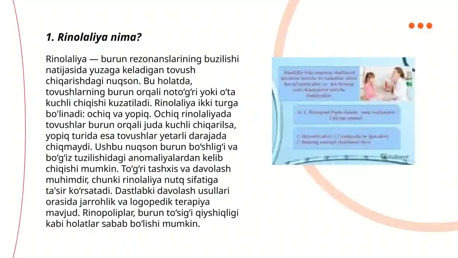 Yopiq rinolaliyani bartaraf etish metodikasi 3