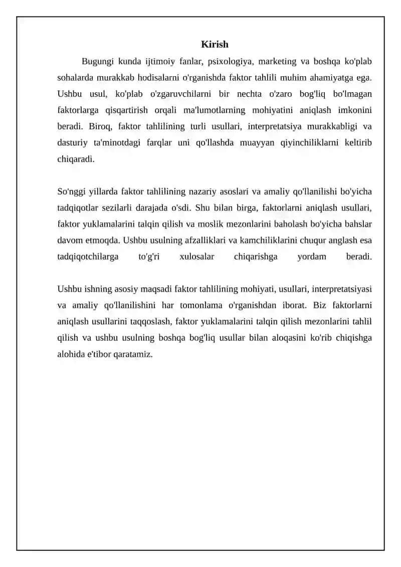 Faktorli tahlil 3
