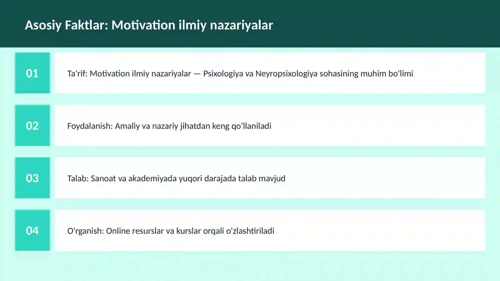 Motivation ilmiy nazariyalar 3