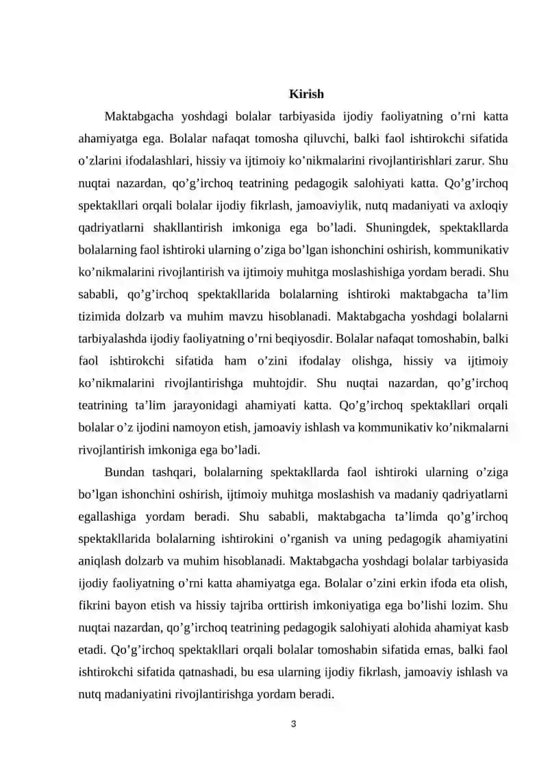 Qo’g’irchoq spektakllarida bolalarning ishtirok. 3