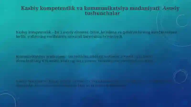 Kasbiy kompetentlik va kommunikatsiya madaniyati 3