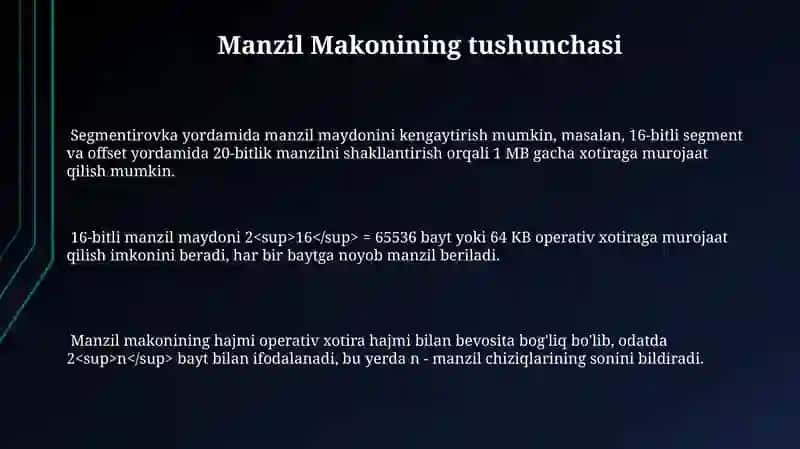 Manzil Maydoni va Uning Turlari 3