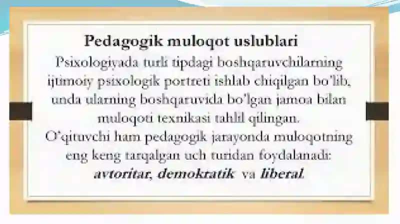 O’qituvchi-talaba munosabatlar axloqi 3