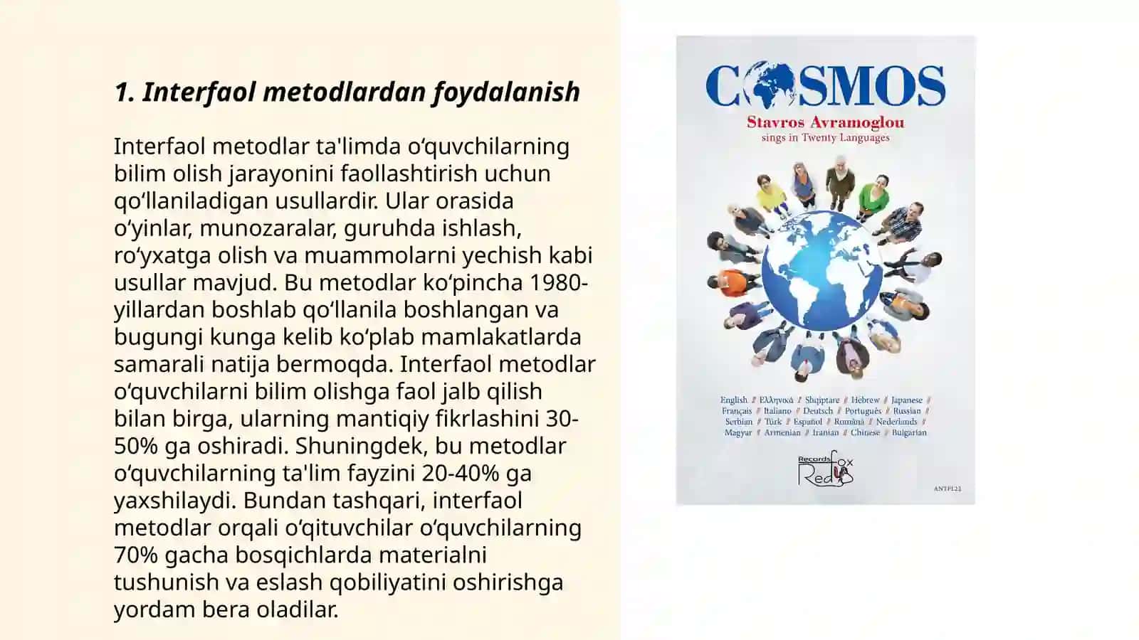 Interfaol metodlardan foydalanish 3