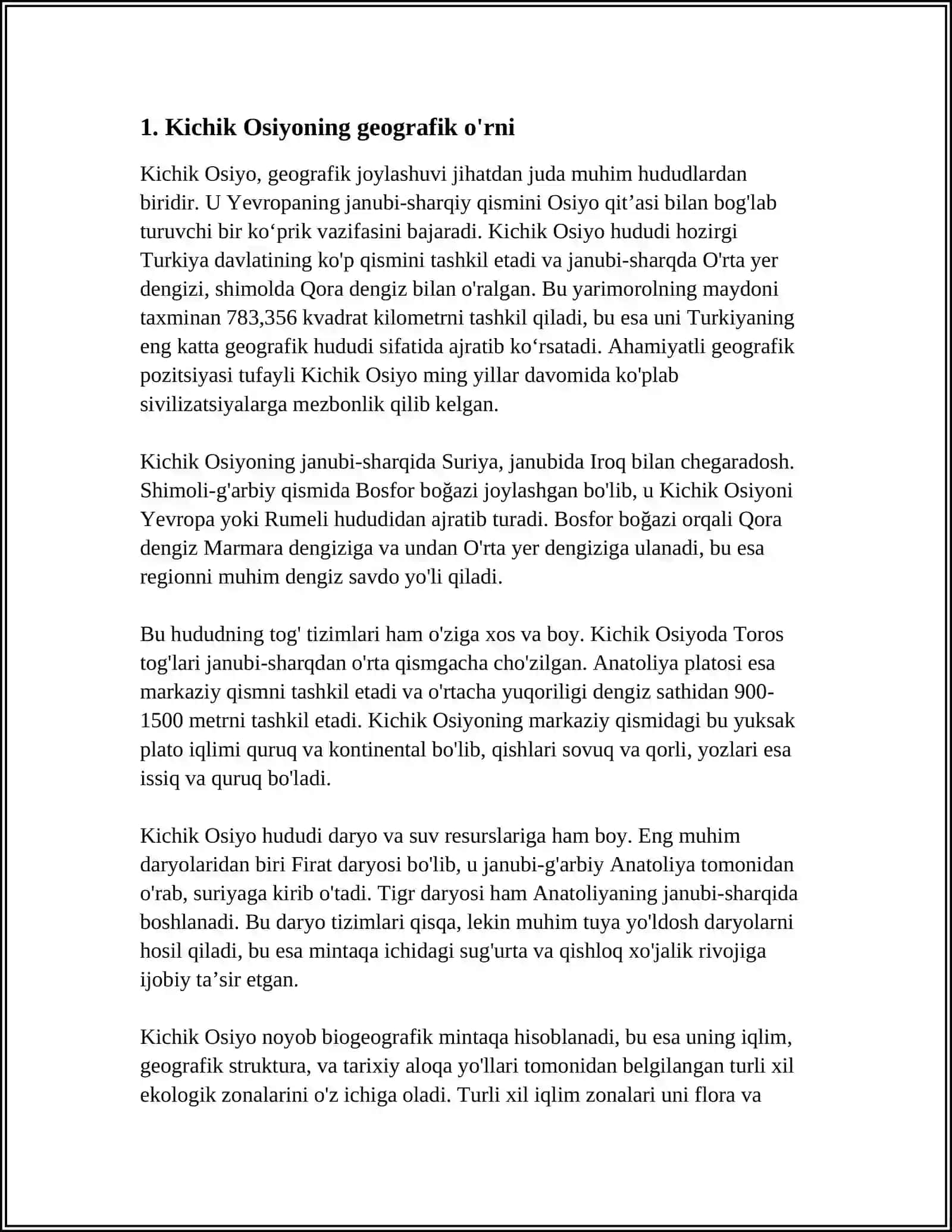 KICHIK OSIYO SVILIZATSIYASINING VUJUDGA KELISHI 3