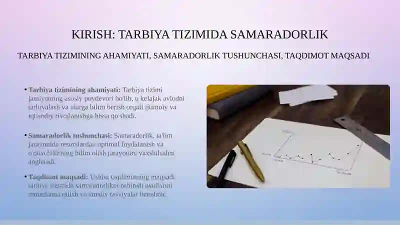 TARBIYA TIZIMIDA SAMARADORLIKKA ERISHISH USULLARI 3