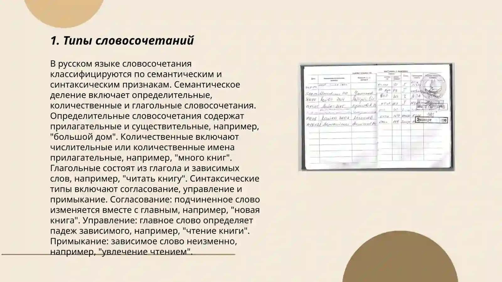 Словосочетания 3
