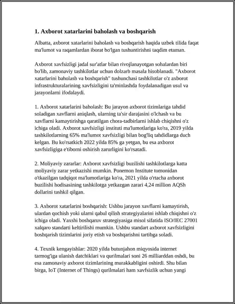 AXBOROT XAVFSIZLIGI TIZIMLARINI TA’MINLASH 3