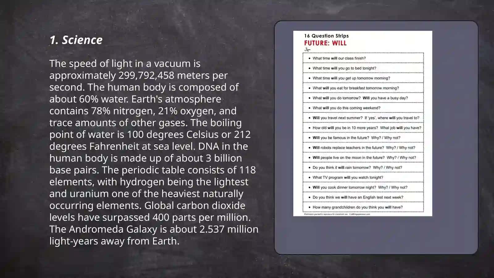 General questions and special questions 3
