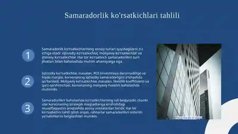 Boshqarish tizimi samaradorligini hisoblash usullari 3