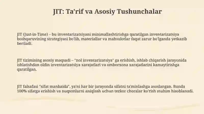 JIT (Just-in-Time) 3