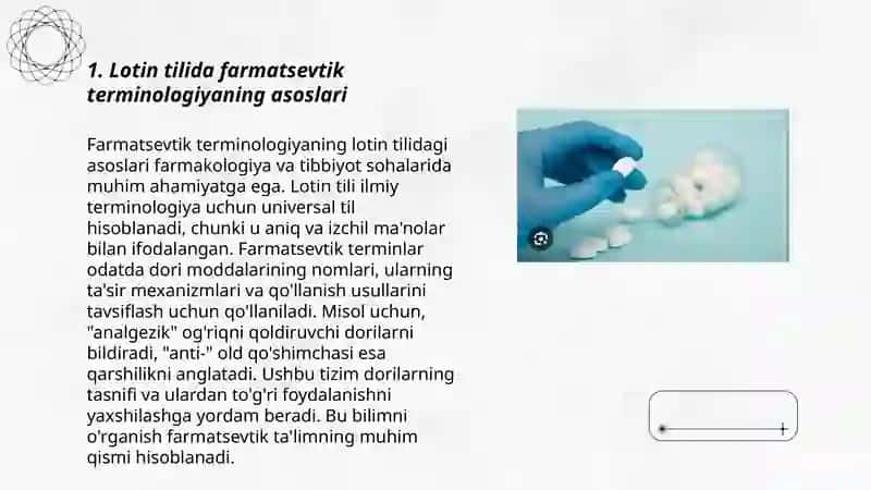 Lotin tilida Farmasevtik terminologiyaga kirish 3