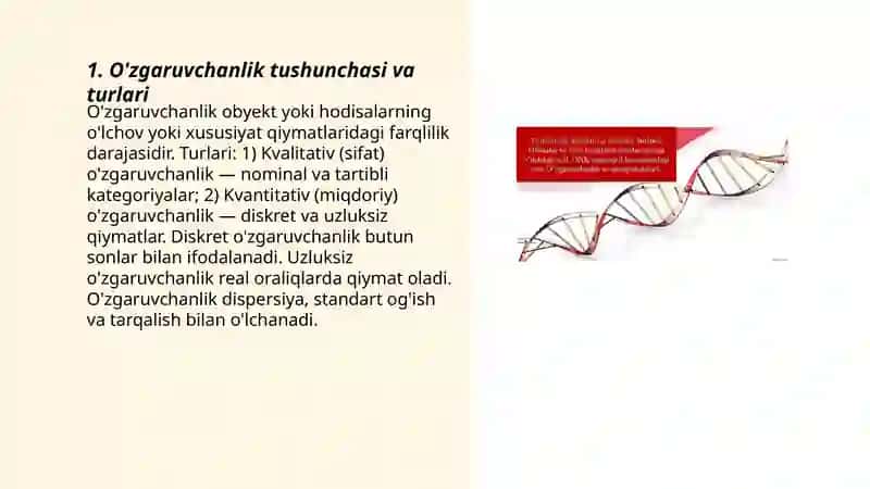 O'zgaruvchanlik 3