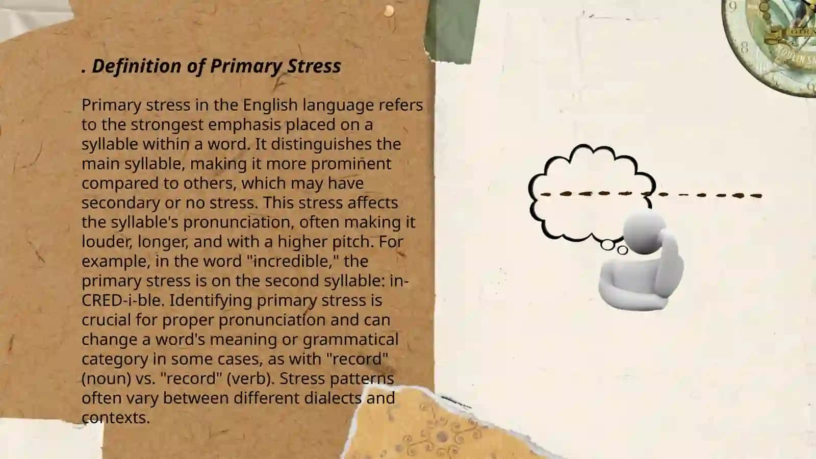 Primary and Secondary Stress 3