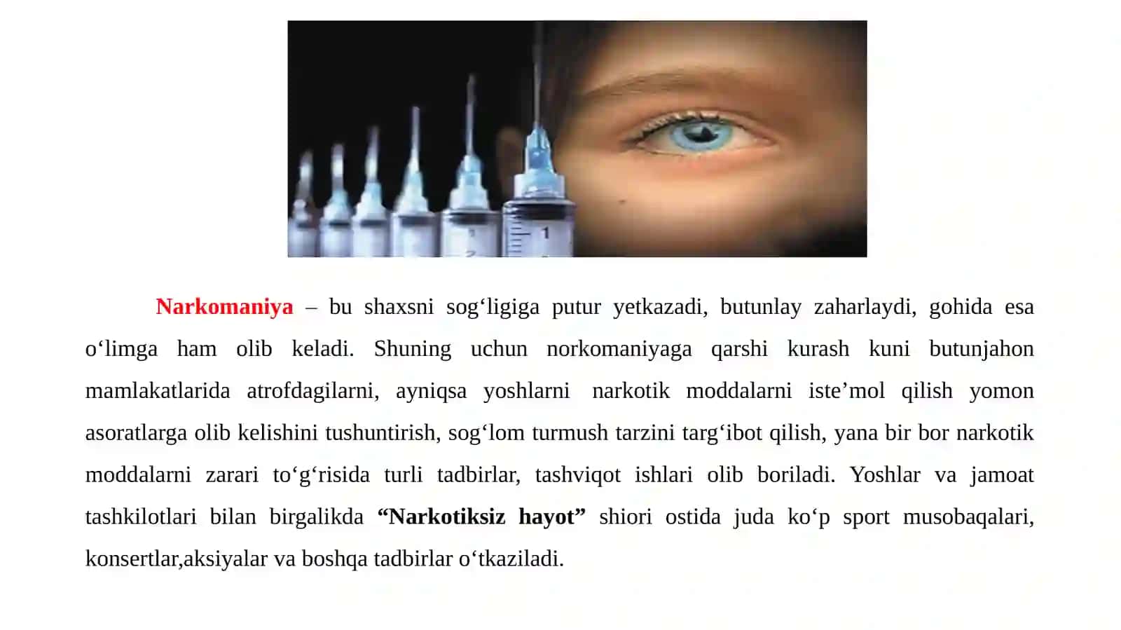 Xalqaro Narkomaniya va Yingi Noslari 3