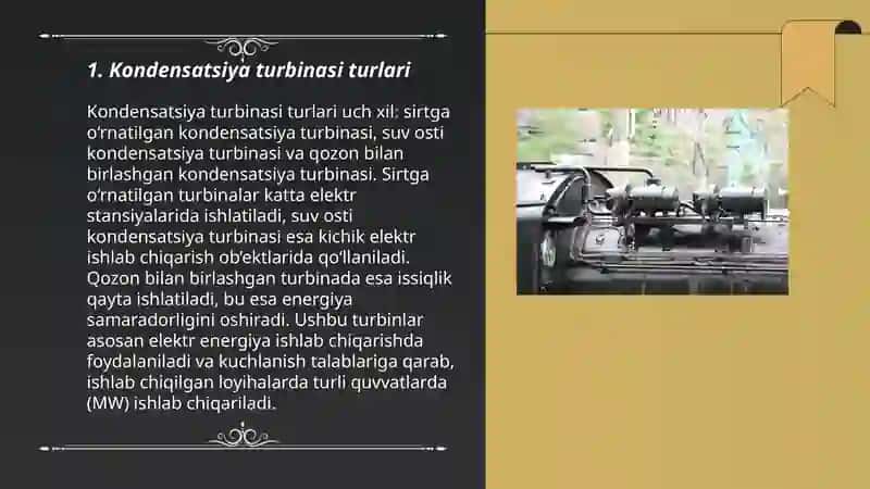 Kondensatsiya turbinasi turlari 3