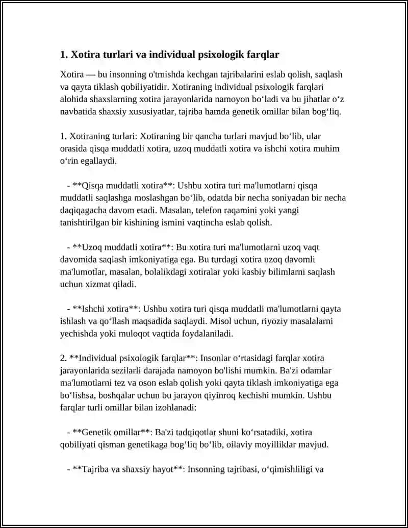 XOTIRANING INDEVIDUAL PSIXOLOGIK FARQLARI 3