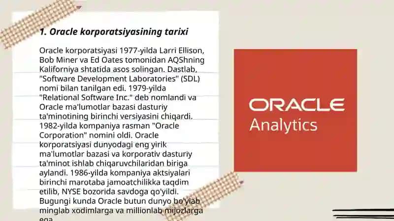 Oracle korporatsiyasining tarixi 3