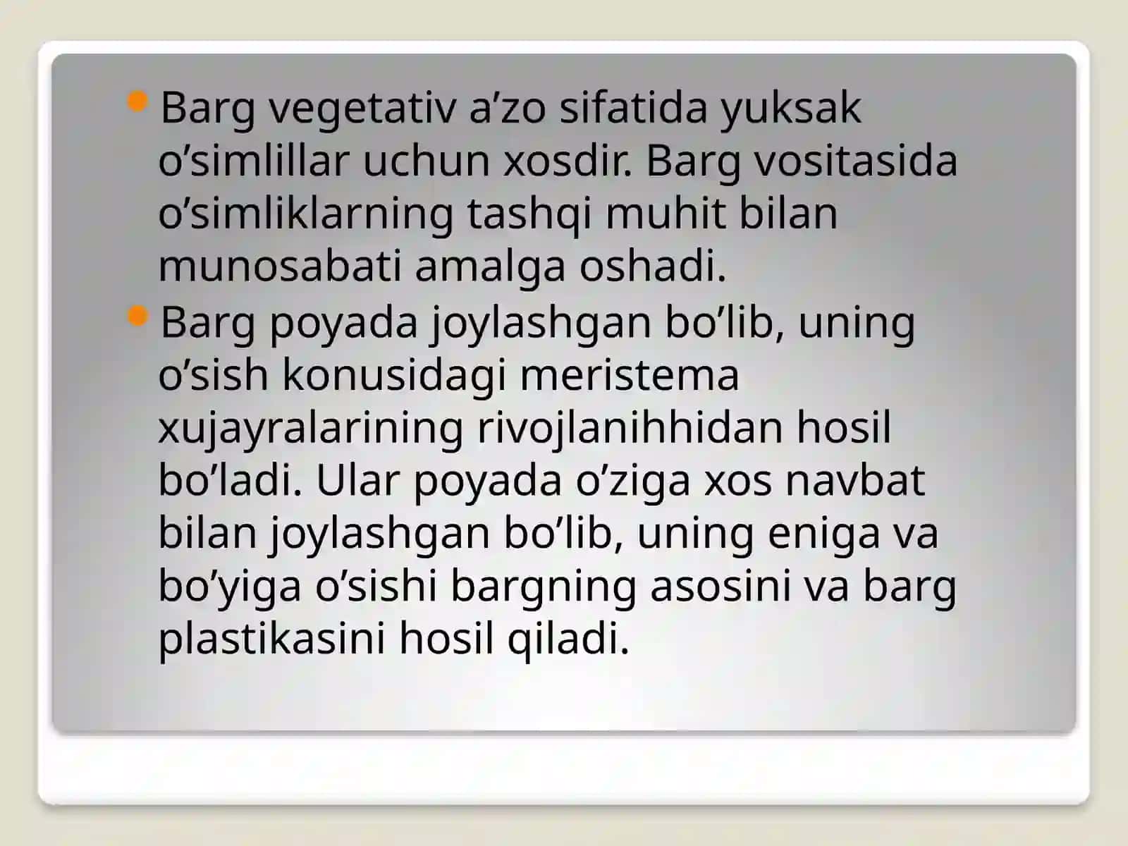 Biologiya fanidan Mustaqil ish 3