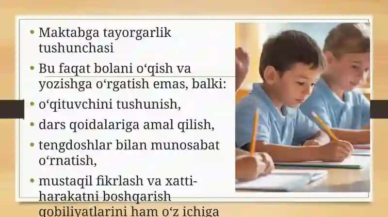 Bolalarning maktab ta’limiga tayyorgarligi taxlili. 3