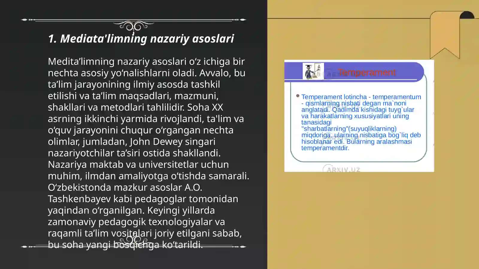 Mediata'limning asosiy konsepsiyalari 3