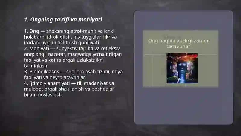 Ong haqida tushuncha va uning xossalari 3