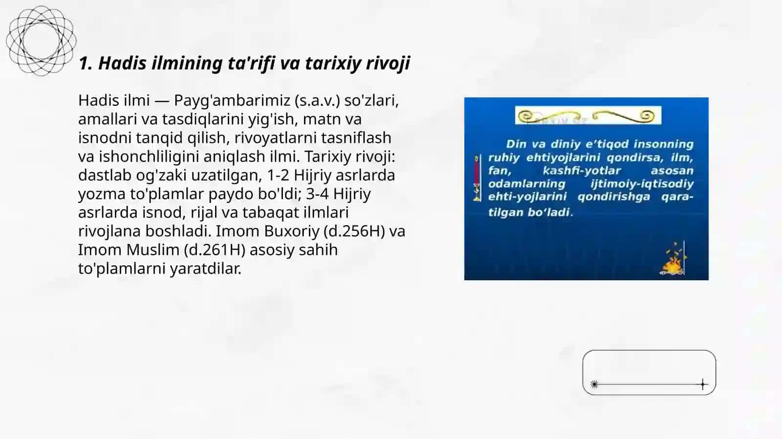 Hadis ilmi va uning tarbiyaviy ahamiyati 3