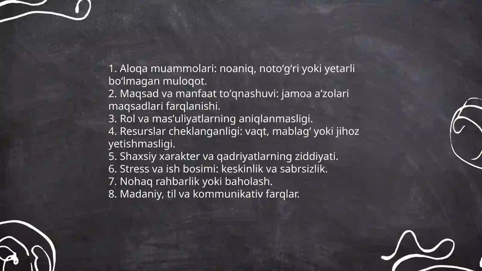 Jamoadagi konflikt va uni yechimga olib kelish yoʻllari 3