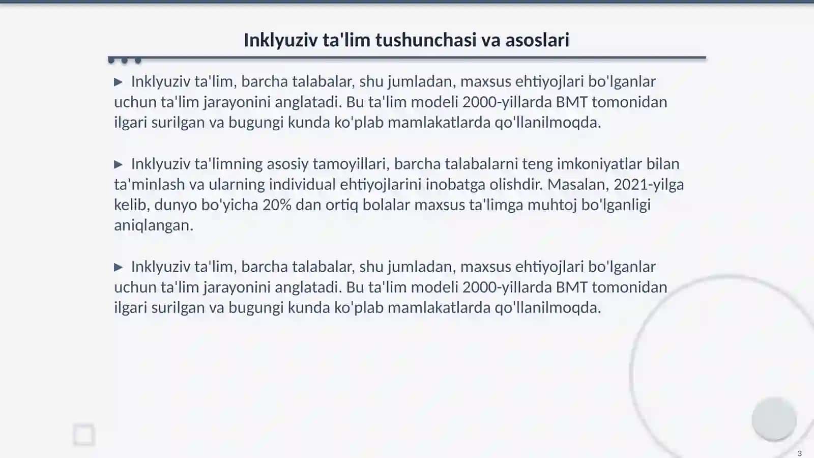 Inklyuziv ta'limning muammolari 3