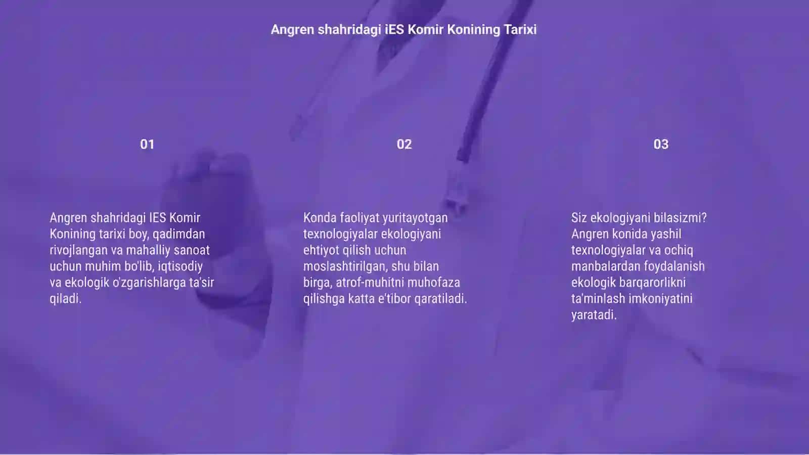 Angren shahridagi IES Komir Konining Tarixi 3