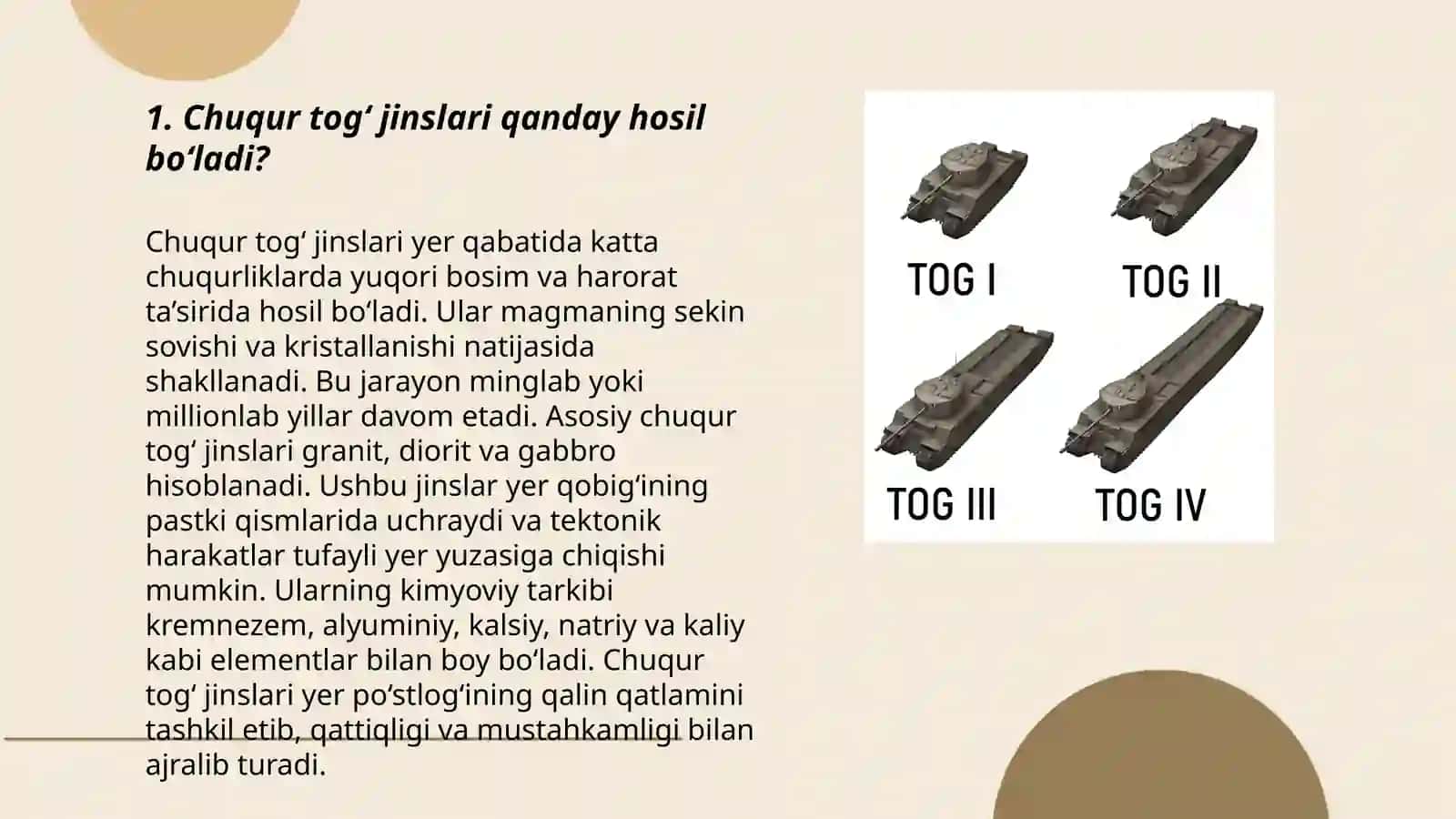 Chuqur tog‘ jinslar 3