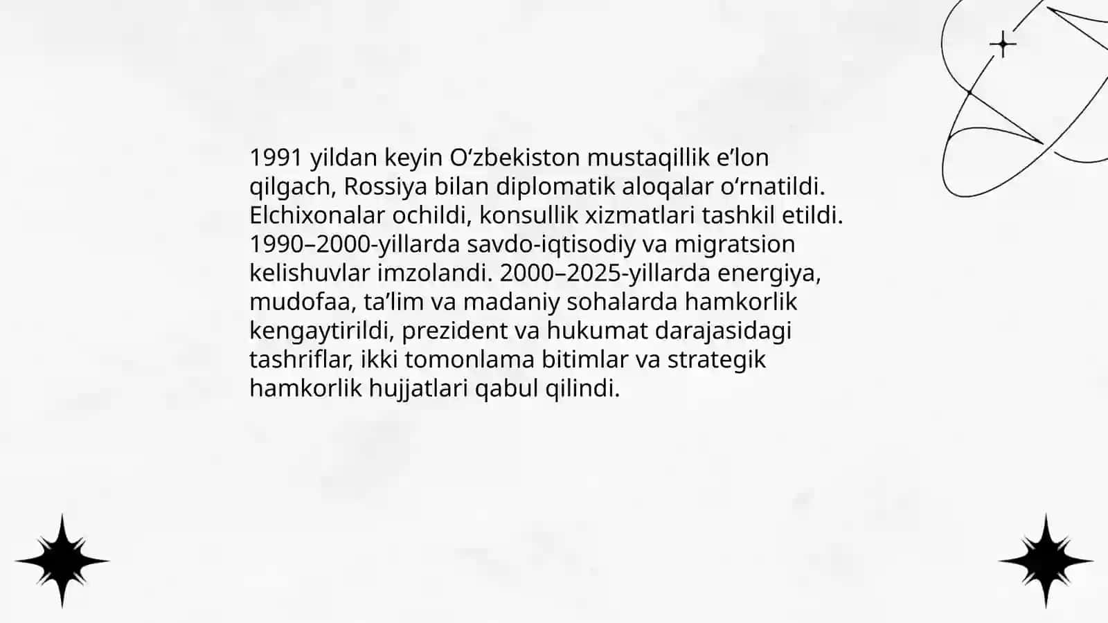 Oʻzbekiston bilan Rossiya 1991-2025-yillarda 3