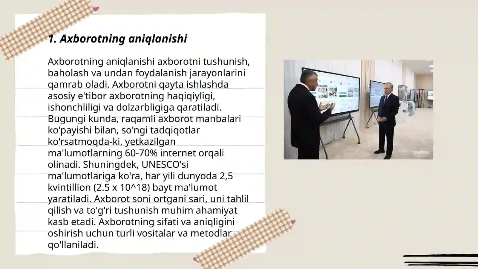 Axborot nima va uning manbalari 3
