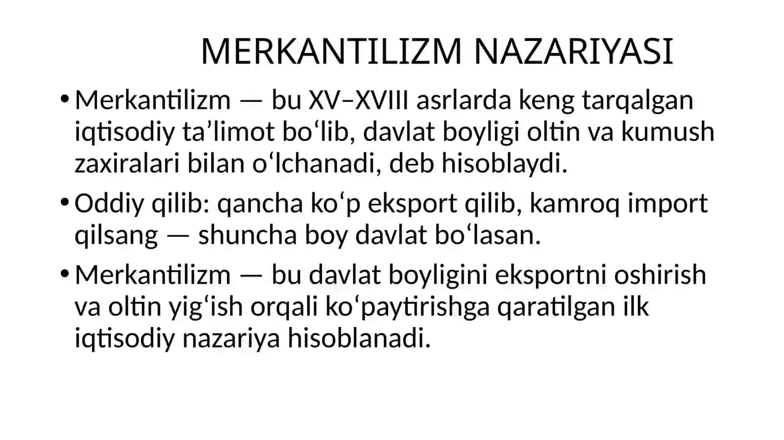 XALQARO SAVDONING KLASSIK NAZARIYALARI 3
