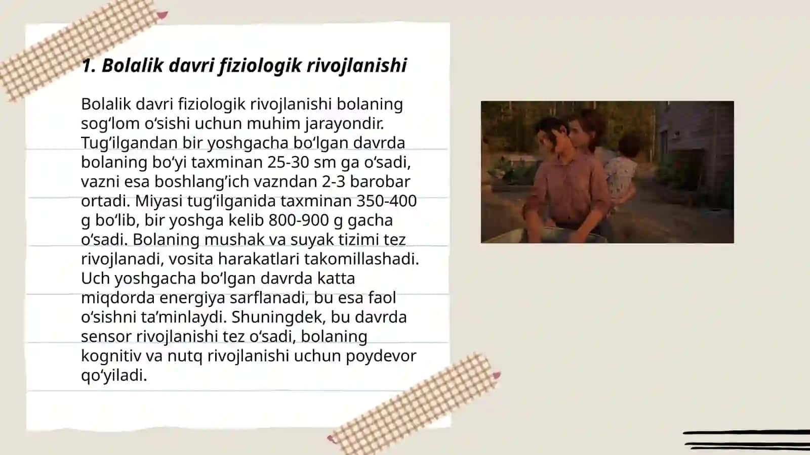 Bolalik va O'smirlik 3