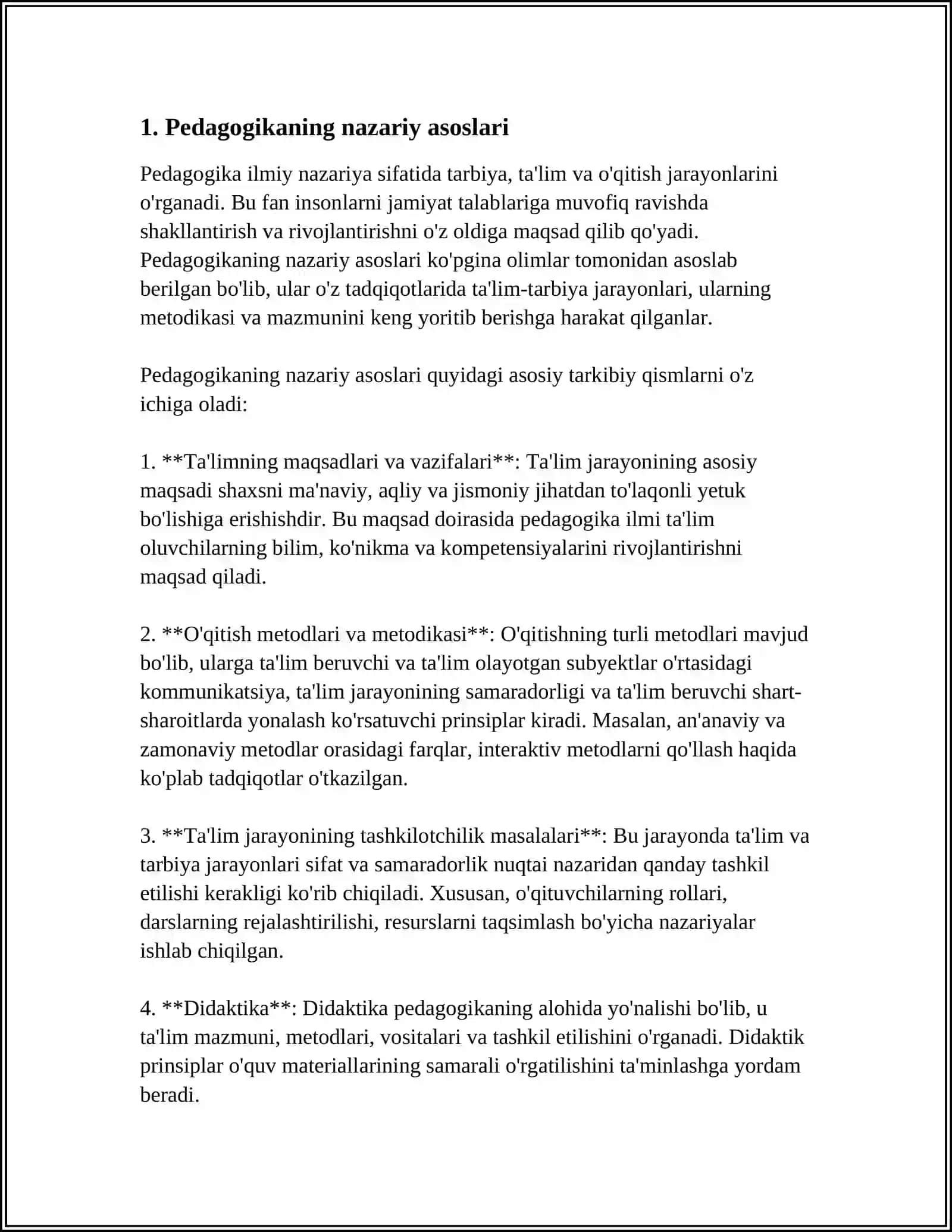 UMUMIY PEDAGOGIKANING ASOSIY TARMOQLARI 3